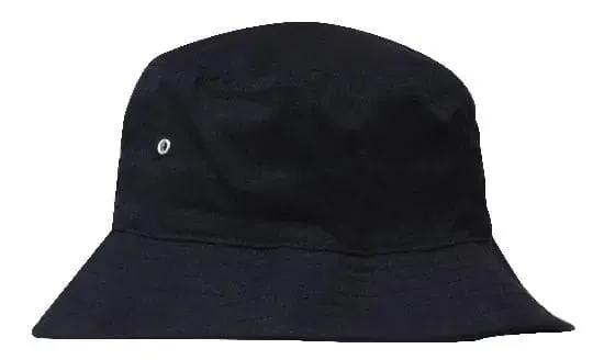 Headwear Bucket Hat With Sandwich Trim Brushed Heavy Sports Twill *no Sandwich* X12 Headwear Professionals